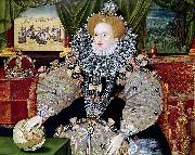 george gower Elizabeth I of England, the Armada Portrait Spain oil painting artist
